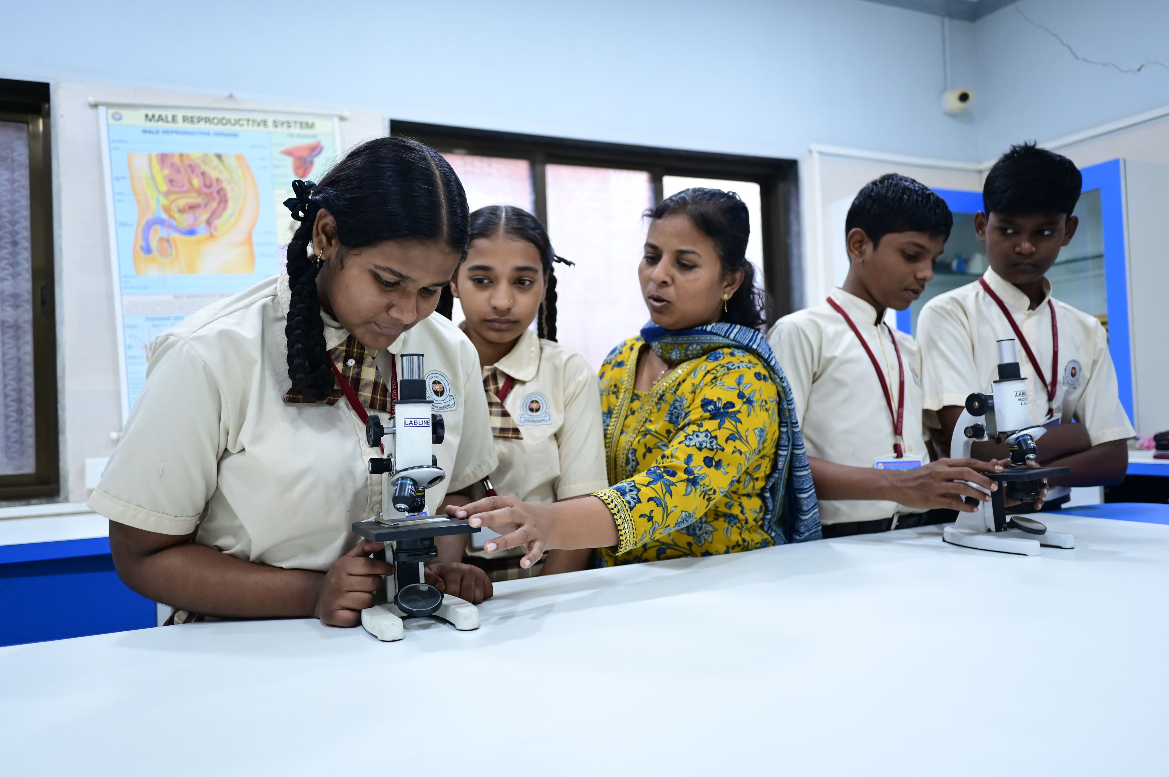 Students participating in cultural activities